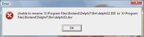 Ошибки Делфи. I/O Error 103. Range check Error DELPHI. DELPHI unable to find both a form and source file. Unable to find process